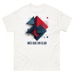 MÉS QUE UN CLUB — Geometric Art T-Shirt | FC Barcelona Fan Tee
