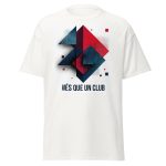 MÉS QUE UN CLUB — Geometric Art T-Shirt | FC Barcelona Fan Tee - Image 5