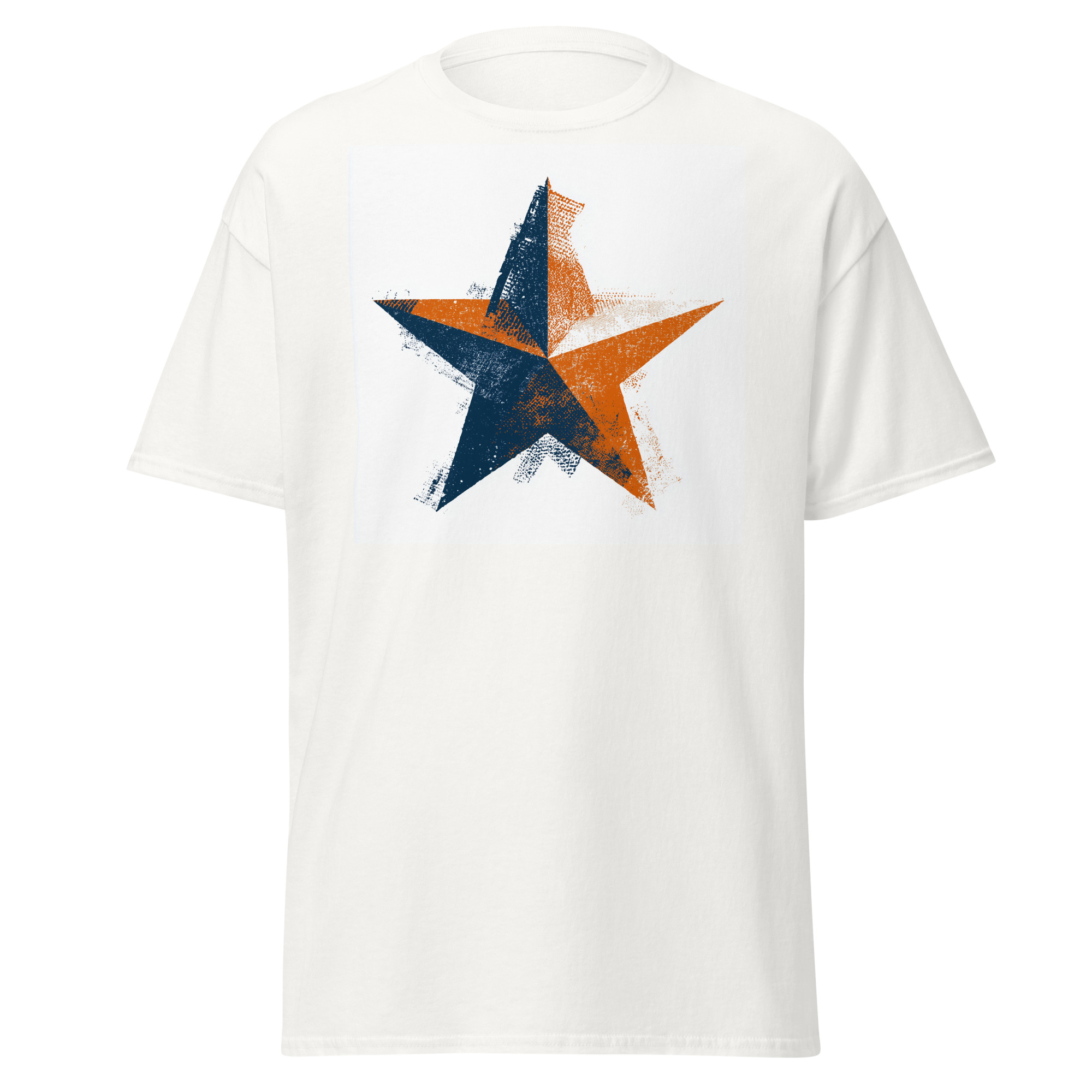 unisex-classic-tee-white-front-69fe40461a3ed.jpg Lone Star T-Shirt | Texas Pride - Image 1