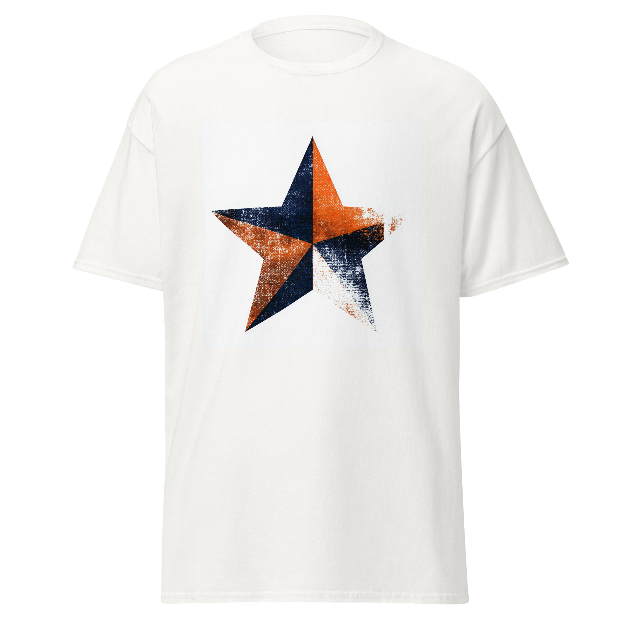 unisex-classic-tee-white-front-6a01a30e0c6ea.jpg Star State T-Shirt | Texas Pride - Image 1