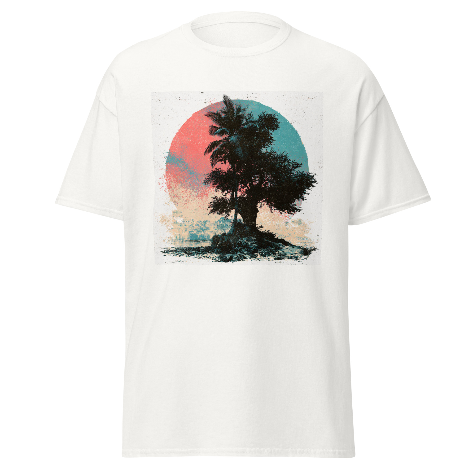 unisex-classic-tee-white-front-6a443cc34a8d3.jpg Florida Mangrove Sunset T-Shirt | Florida Pride - Image 1