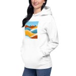 Pacific Waves Abstract Hoodie | California Pride - Image 9