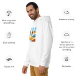Pacific Waves Abstract Hoodie | California Pride - Image 26