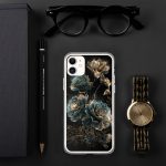 Dark Succulent Cluster iPhone Case | Nature Art - Image 69