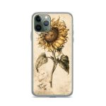 Sunflower Botanical iPhone Case | Nature Art - Image 4