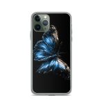 Dark Blue Morpho Butterfly iPhone Case | Nature Art - Image 4