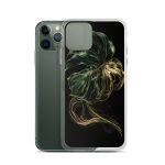 Dark Monstera Leaf iPhone Case | Nature Art - Image 3