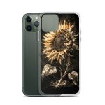 Dark Sunflower iPhone Case | Nature Art - Image 3