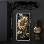 Dark Sunflower iPhone Case | Nature Art - Image 66