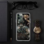 Dark Succulent Cluster iPhone Case | Nature Art - Image 66