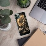 Dark Sunflower iPhone Case | Nature Art - Image 68