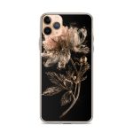 Dark Peony Botanical iPhone Case | Nature Art - Image 2