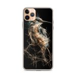 Dark Kingfisher iPhone Case | Nature Art - Image 2