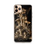Dark Forest Mushroom Cluster iPhone Case | Nature Art - Image 2