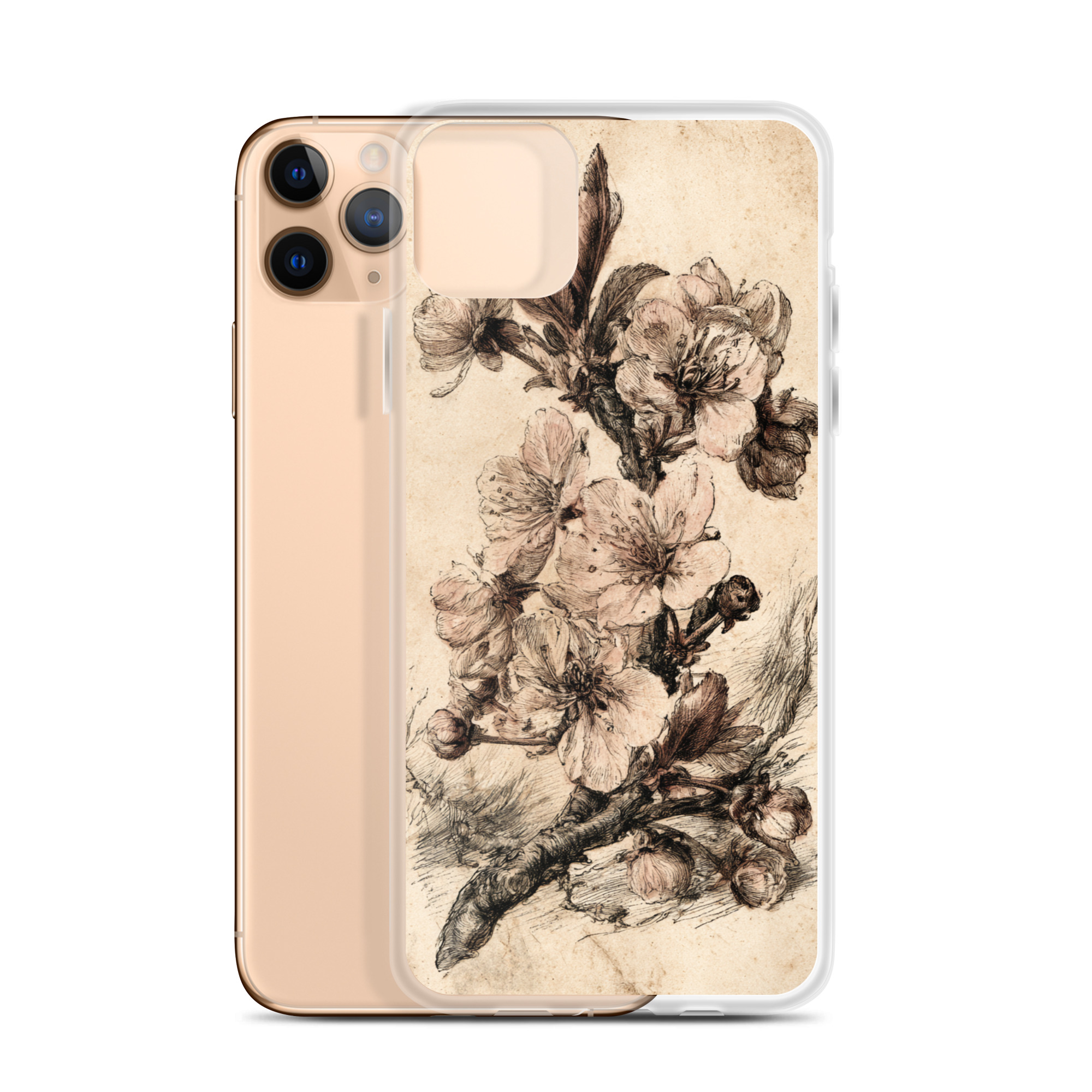 clear-case-for-iphone-iphone-11-pro-max-case-with-phone-6a7d799458fce.jpg Cherry Blossom iPhone Case | Nature Art - Image 1