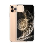 Dark Nautilus Shell iPhone Case | Nature Art