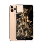 Dark Forest Mushroom Cluster iPhone Case | Nature Art