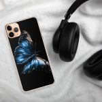 Dark Blue Morpho Butterfly iPhone Case | Nature Art - Image 64