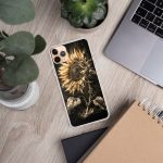Dark Sunflower iPhone Case | Nature Art - Image 65