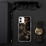 Dark Wild Rose iPhone Case | Nature Art - Image 72