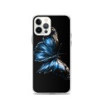 Dark Blue Morpho Butterfly iPhone Case | Nature Art - Image 11