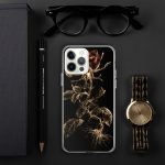 Dark Wild Rose iPhone Case | Nature Art - Image 75