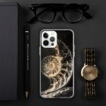 Dark Nautilus Shell iPhone Case | Nature Art - Image 75