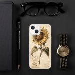 Sunflower Botanical iPhone Case | Nature Art - Image 93
