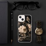 Dark Cherry Blossom iPhone Case | Nature Art - Image 93