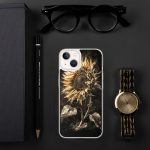 Dark Sunflower iPhone Case | Nature Art - Image 93