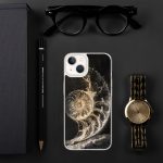 Dark Nautilus Shell iPhone Case | Nature Art - Image 93