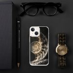 Dark Nautilus Shell iPhone Case | Nature Art - Image 84