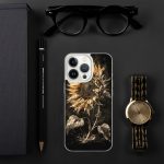 Dark Sunflower iPhone Case | Nature Art - Image 90