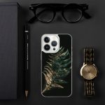 Dark Fern Frond iPhone Case | Nature Art - Image 90