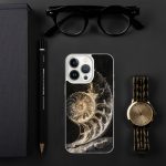 Dark Nautilus Shell iPhone Case | Nature Art - Image 90