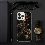 Dark Wild Rose iPhone Case | Nature Art - Image 87