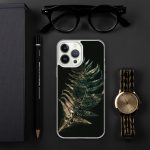 Dark Fern Frond iPhone Case | Nature Art - Image 87