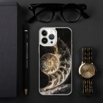Dark Nautilus Shell iPhone Case | Nature Art - Image 87