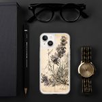 Lavender Branch iPhone Case | Nature Art - Image 105