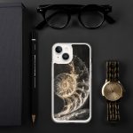 Dark Nautilus Shell iPhone Case | Nature Art - Image 105