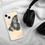 Blue Morpho Butterfly iPhone Case | Nature Art - Image 106