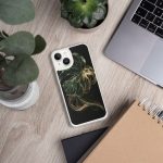 Dark Monstera Leaf iPhone Case | Nature Art - Image 107