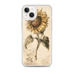 Sunflower Botanical iPhone Case | Nature Art - Image 23