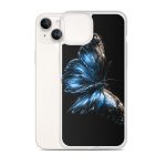 Dark Blue Morpho Butterfly iPhone Case | Nature Art - Image 24