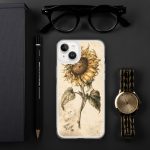 Sunflower Botanical iPhone Case | Nature Art - Image 96