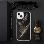 Dark Lavender Branch iPhone Case | Nature Art - Image 96