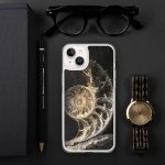 Dark Nautilus Shell iPhone Case | Nature Art - Image 96