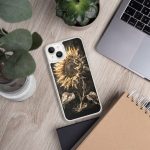 Dark Sunflower iPhone Case | Nature Art - Image 98