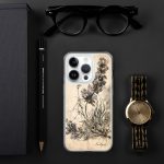 Lavender Branch iPhone Case | Nature Art - Image 102