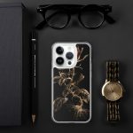 Dark Wild Rose iPhone Case | Nature Art - Image 102
